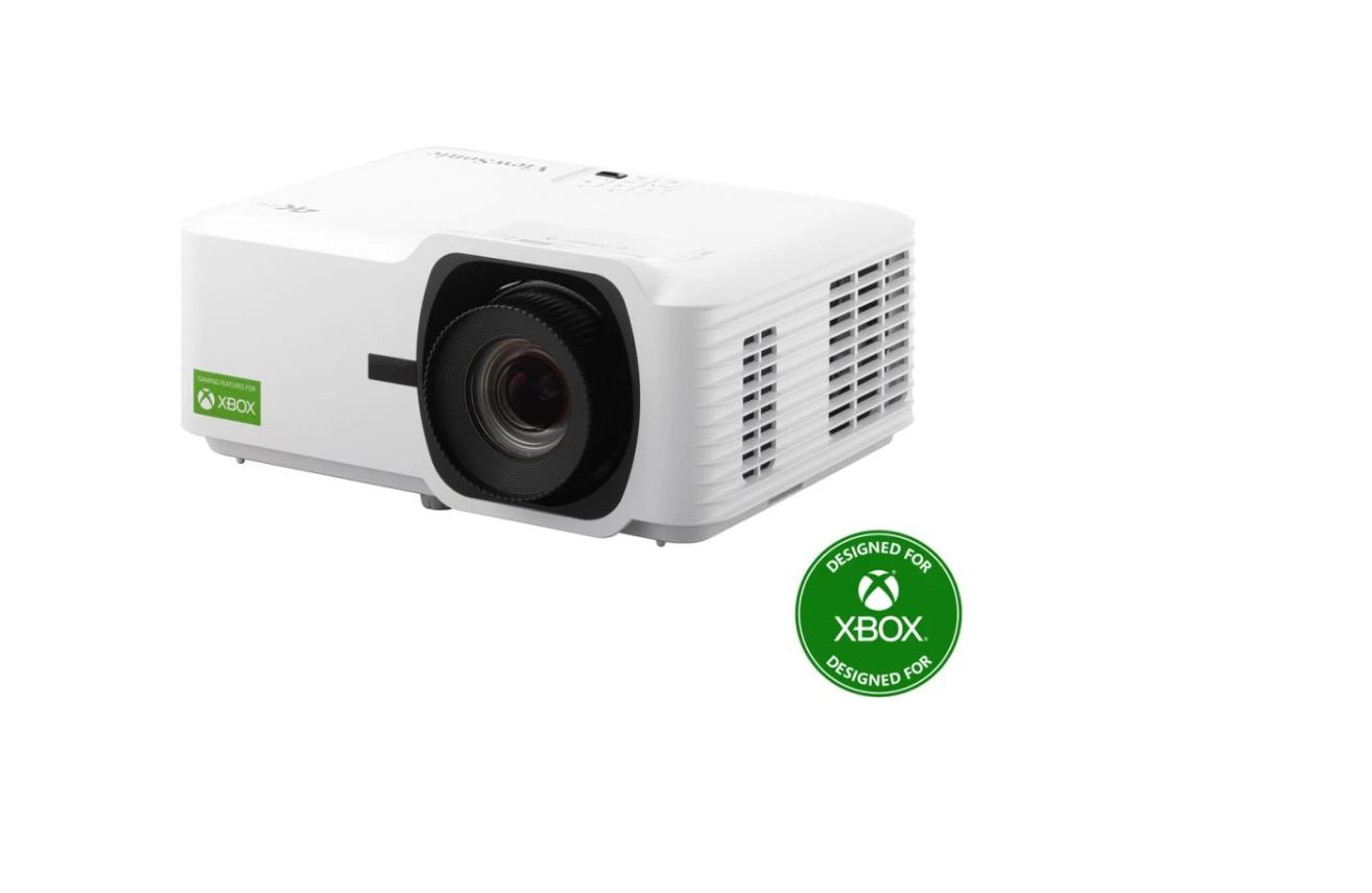 ViewSonic LX700-4K Laser True 4K 3rd Gen Long throw, Xbox 1440 @ 120hz. 3,500 Lumens, 0.56 DMD Chip. 1.36 Optical Zoom. Image Size: 30'-300' Projector ViewSonic LX700-4K Laser True 4K 3rd Gen Long throw, Xbox 1440 @ 120hz. 3,500 Lumens, 0.56 DMD Chip. 1.36 Optical Zoom. Image Size: 30'-300' Projector